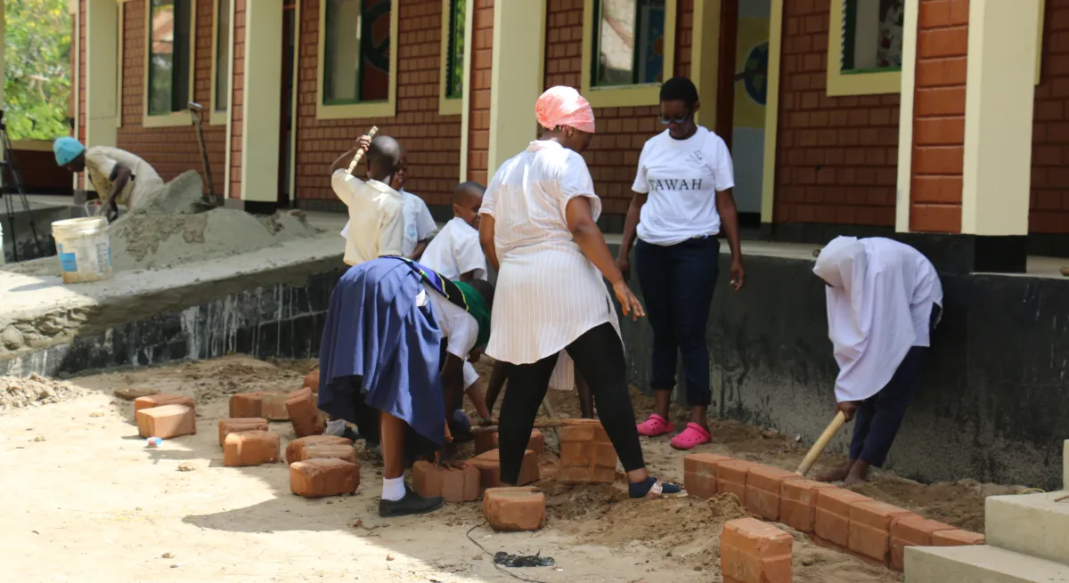 women building